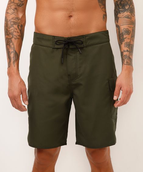 short boardshort cargo verde