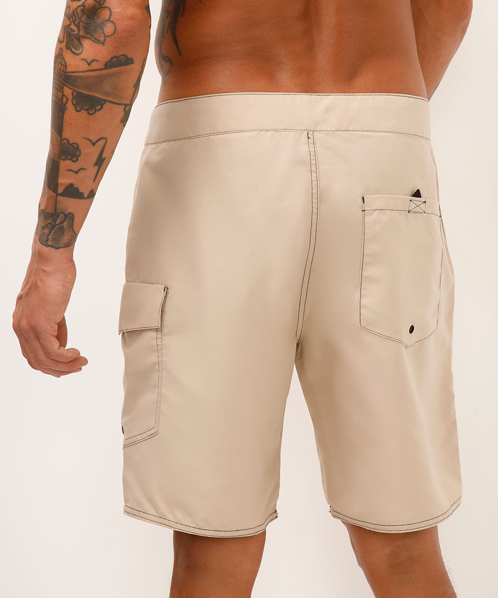 short boardshort cargo bege