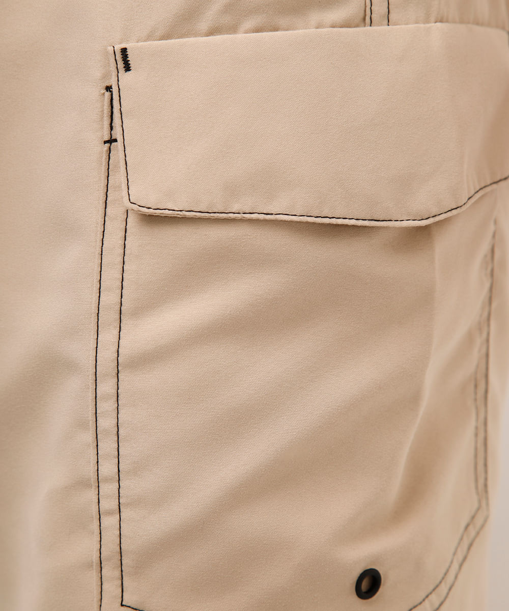 short boardshort cargo bege