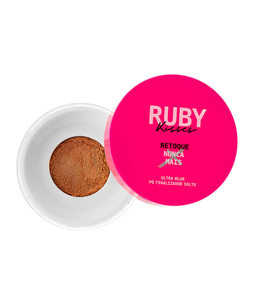 pó finalizador ruby kisses ultra blur solto retoque nunca mais deep