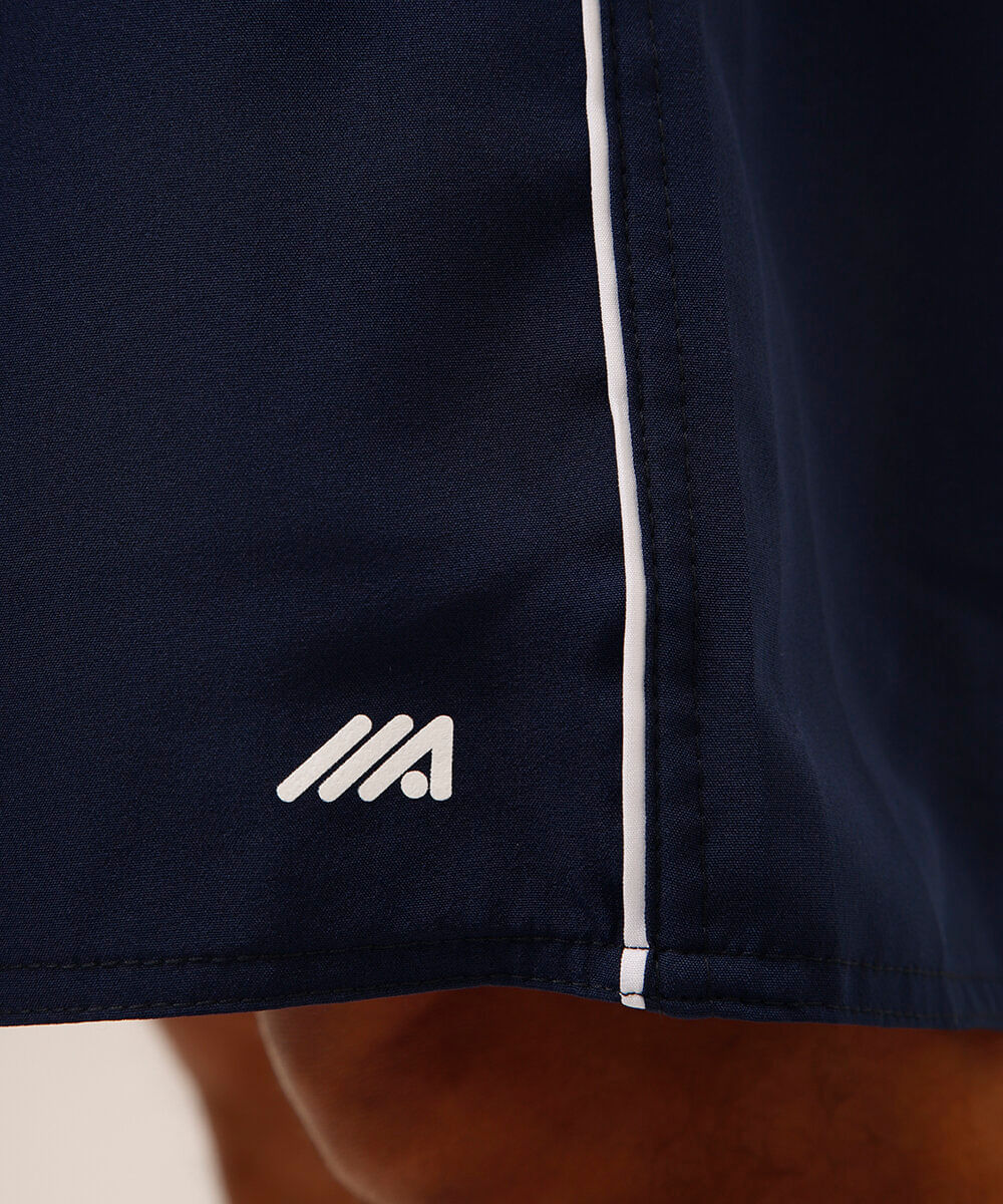 bermuda masculina com bolsos azul