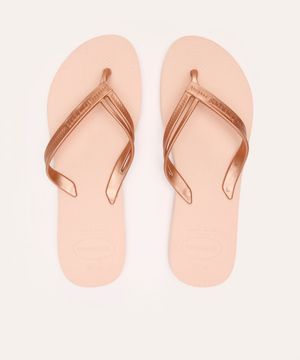 chinelo havaianas elegance rosa