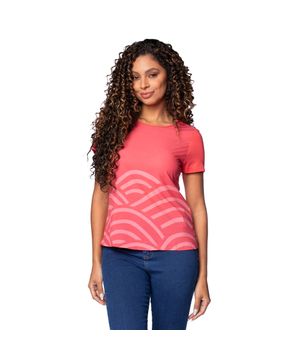 Blusa Feminina Cativa Leve Linhas Vermelha