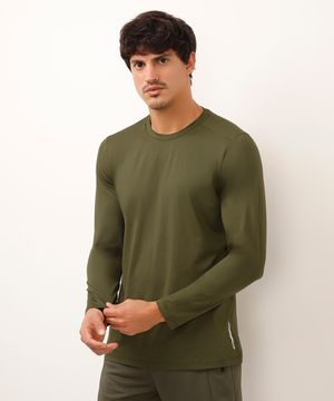 camiseta esportiva ace com proteção uv verde