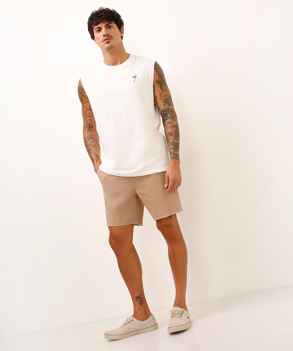 regata de algodão state of mind off white