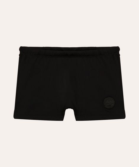 sunga infantil básica com proteção uv preta