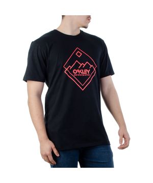 Camiseta Masculina Oakley Hd Graphic Preto