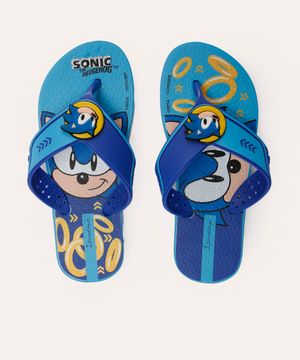 chinelo infantil ipanema sonic azul