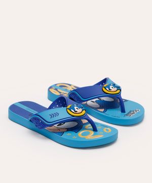 chinelo infantil ipanema sonic azul