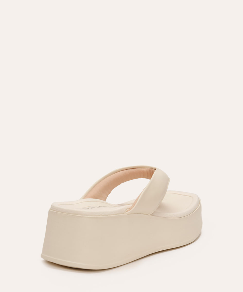 tamanco de dedo bico quadrado oneself off white