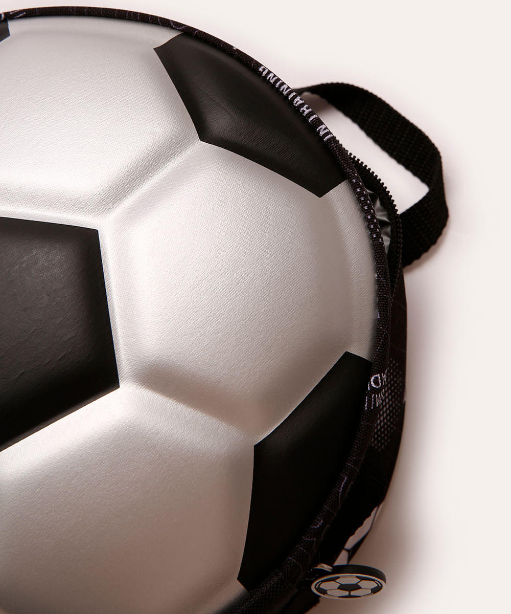 lancheira térmica infantil futebol preta