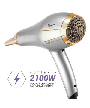 Secador de Cabelos Philco PSC2600 Íons Tourmaline 2100W