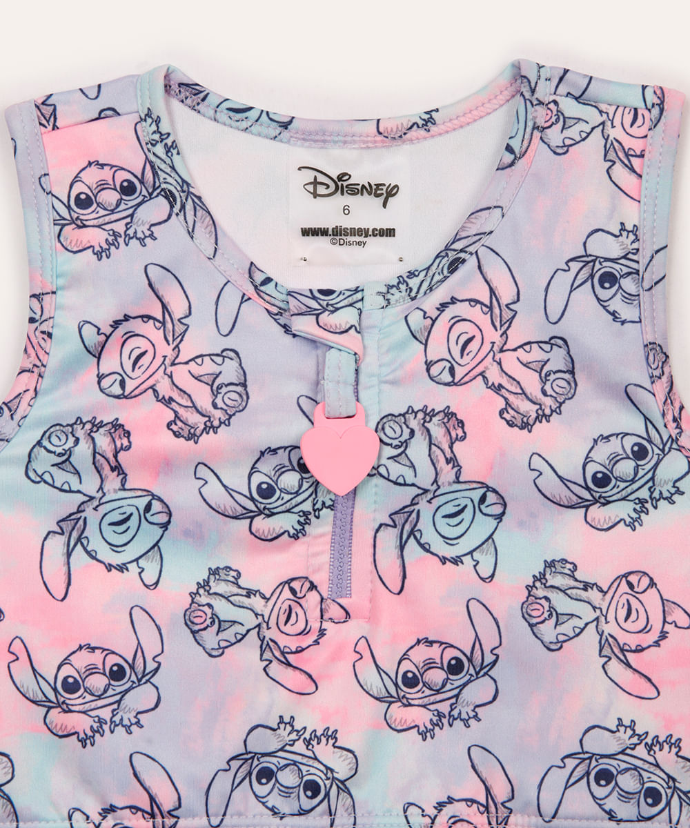biquíni infantil com zíper stitch - multicor