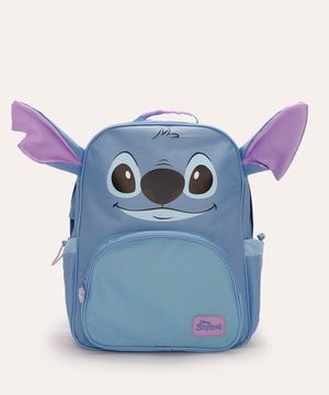 mochila infantil stitch azul