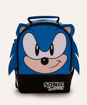 lancheira térmica infantil sonic azul