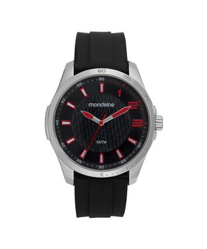 Relógio Mondaine Masculino Esportivo Silicone Prata