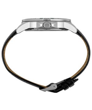 Relógio Mondaine Masculino Casual Pulseira Croco Prata