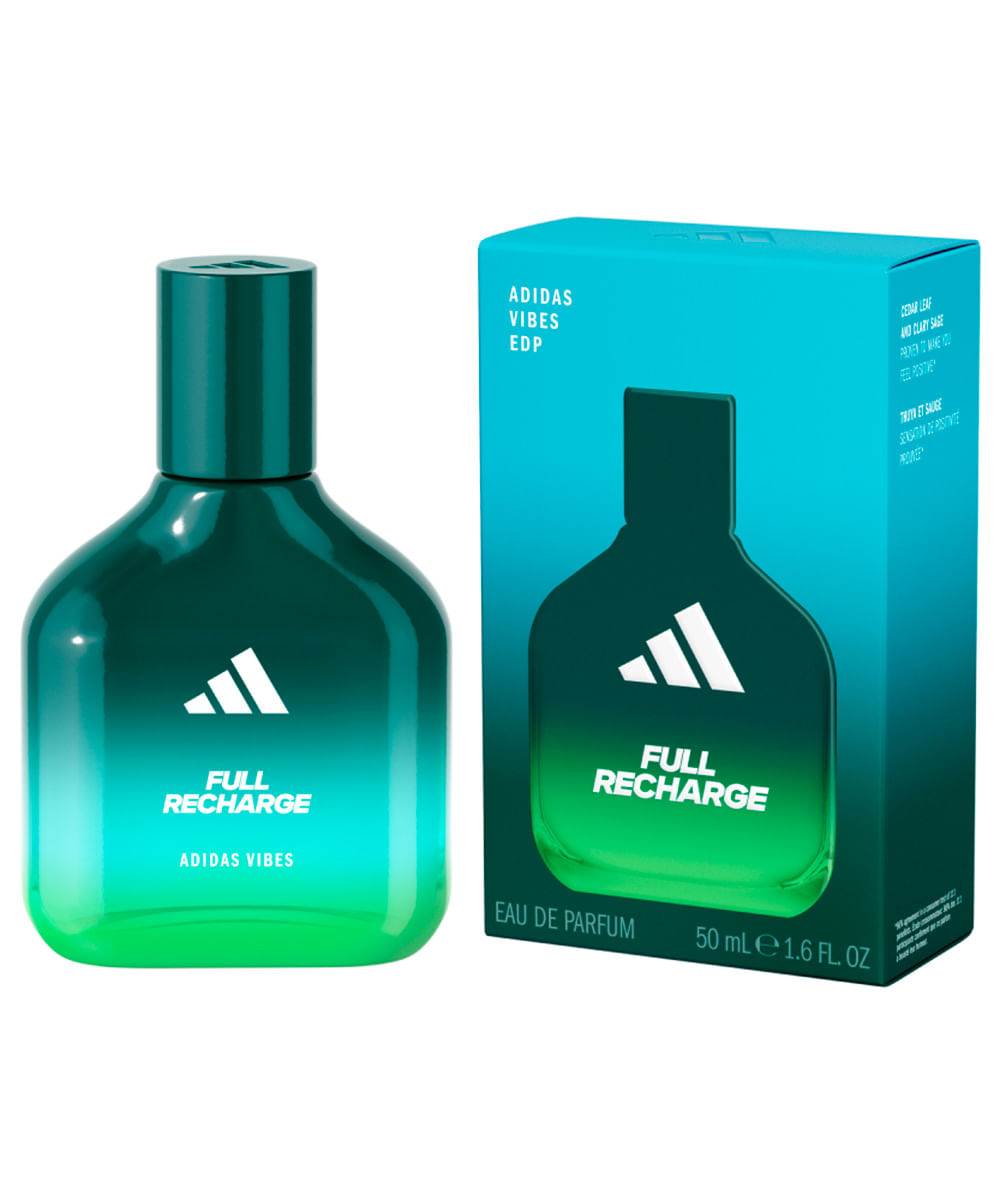 perfume unissex adidas vibes full recharge edp 50ml