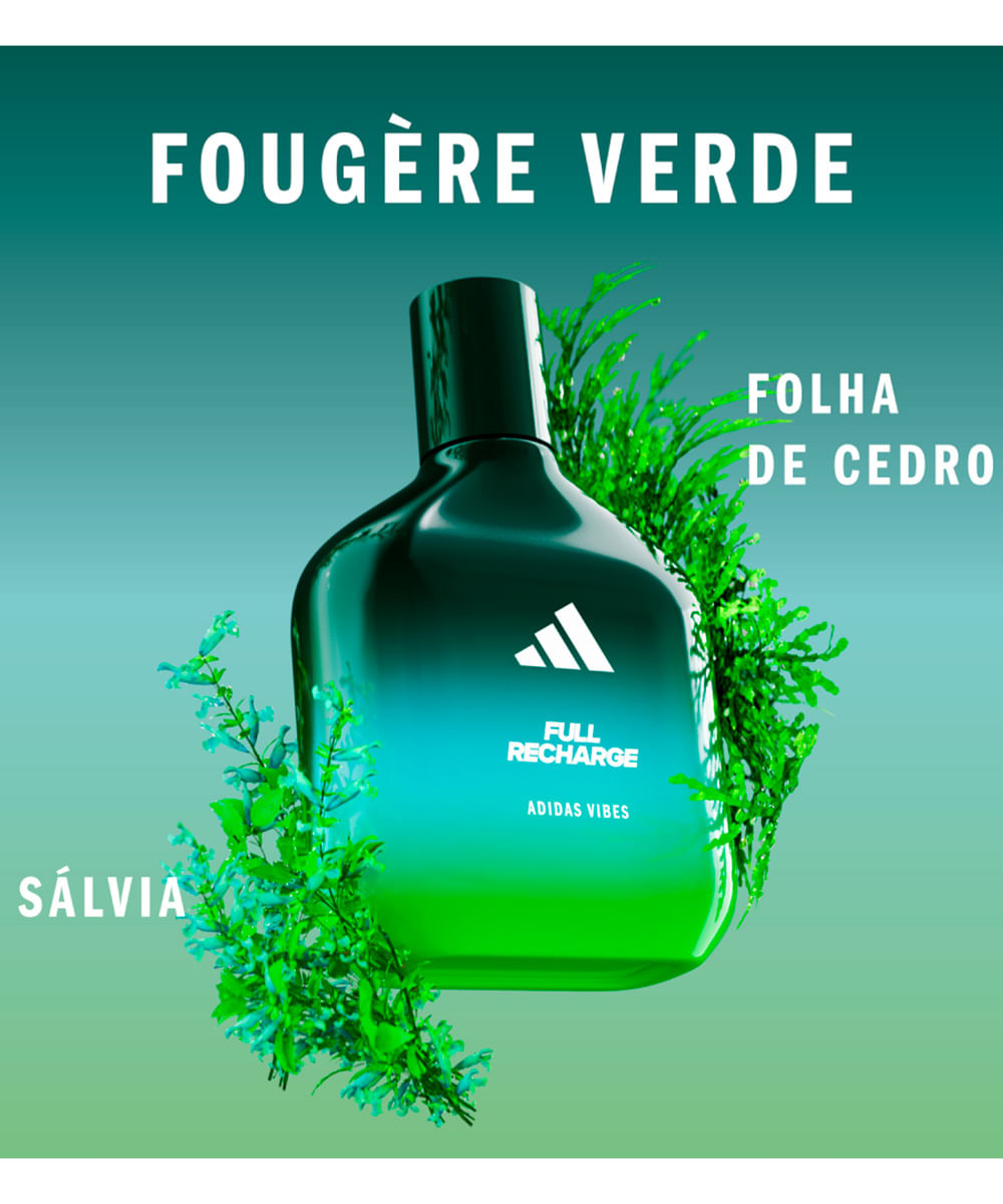 perfume unissex adidas vibes full recharge edp 50ml