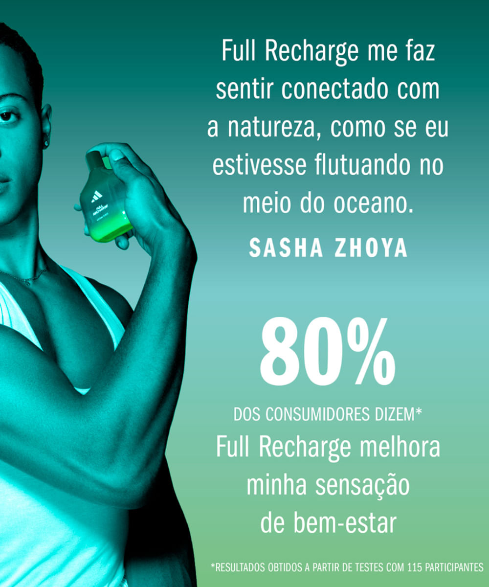 perfume unissex adidas vibes full recharge edp 50ml