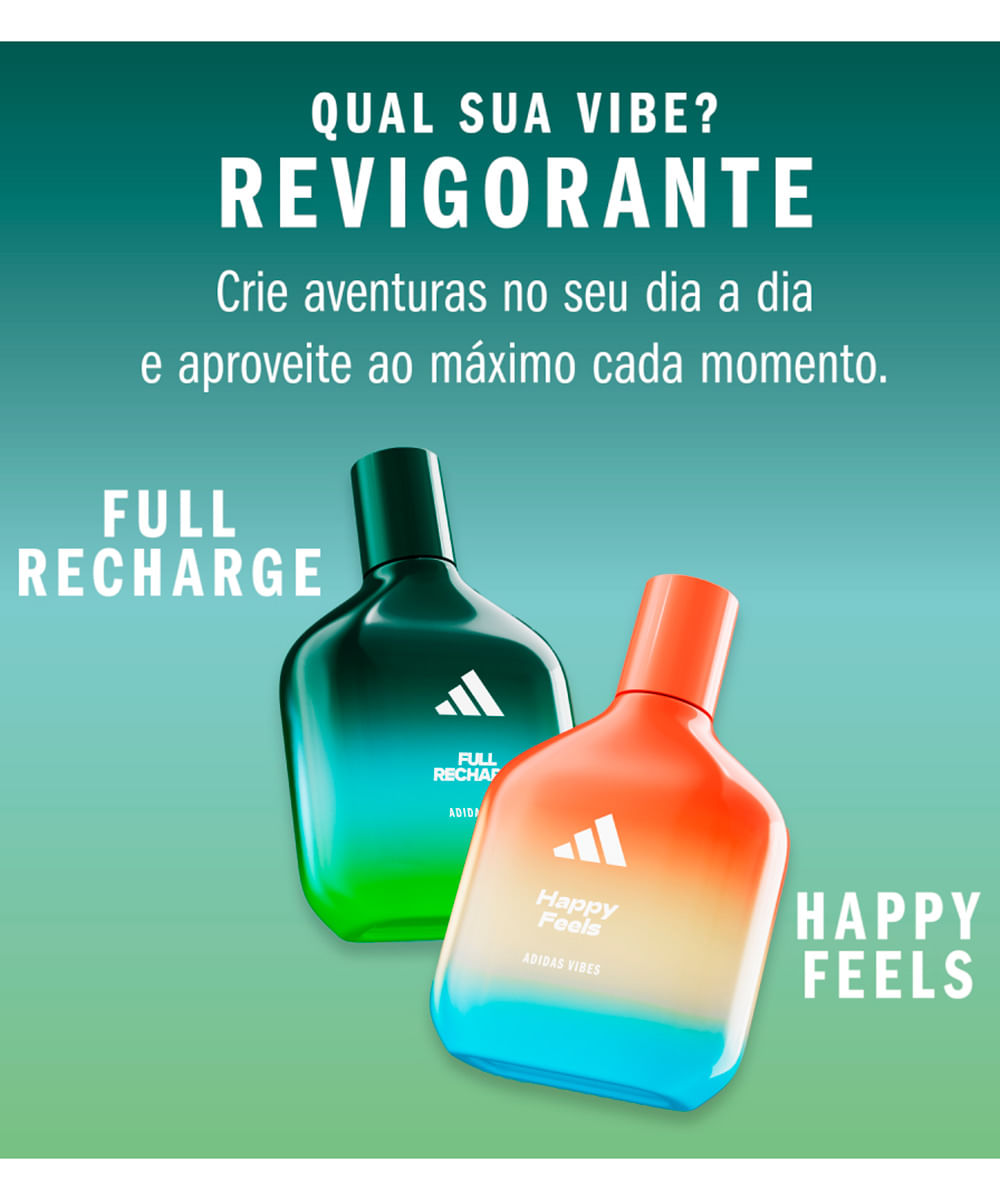 perfume unissex adidas vibes full recharge edp 50ml
