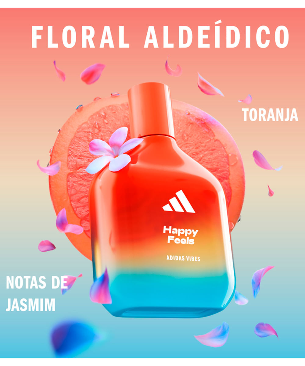 perfume unissex adidas vibes happy feels edp 50ml