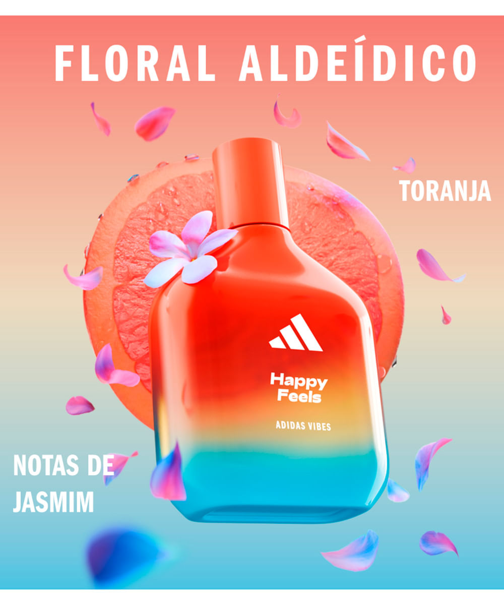 perfume unissex adidas vibes happy feels edp 100ml