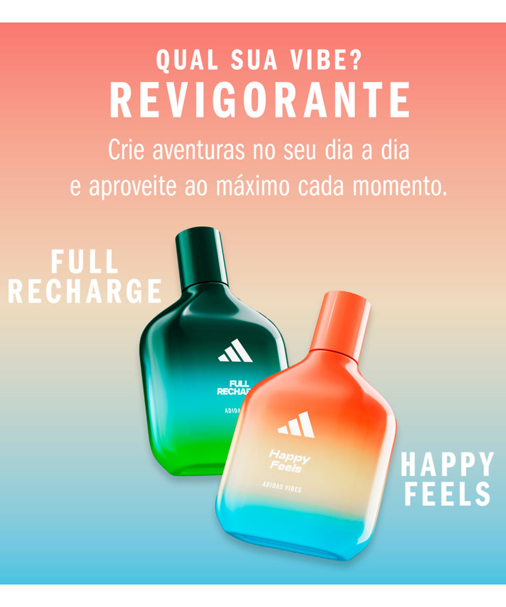 perfume unissex adidas vibes happy feels edp 100ml