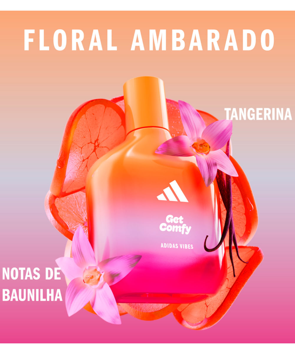 perfume unissex adidas vibes get comfy edp 50ml