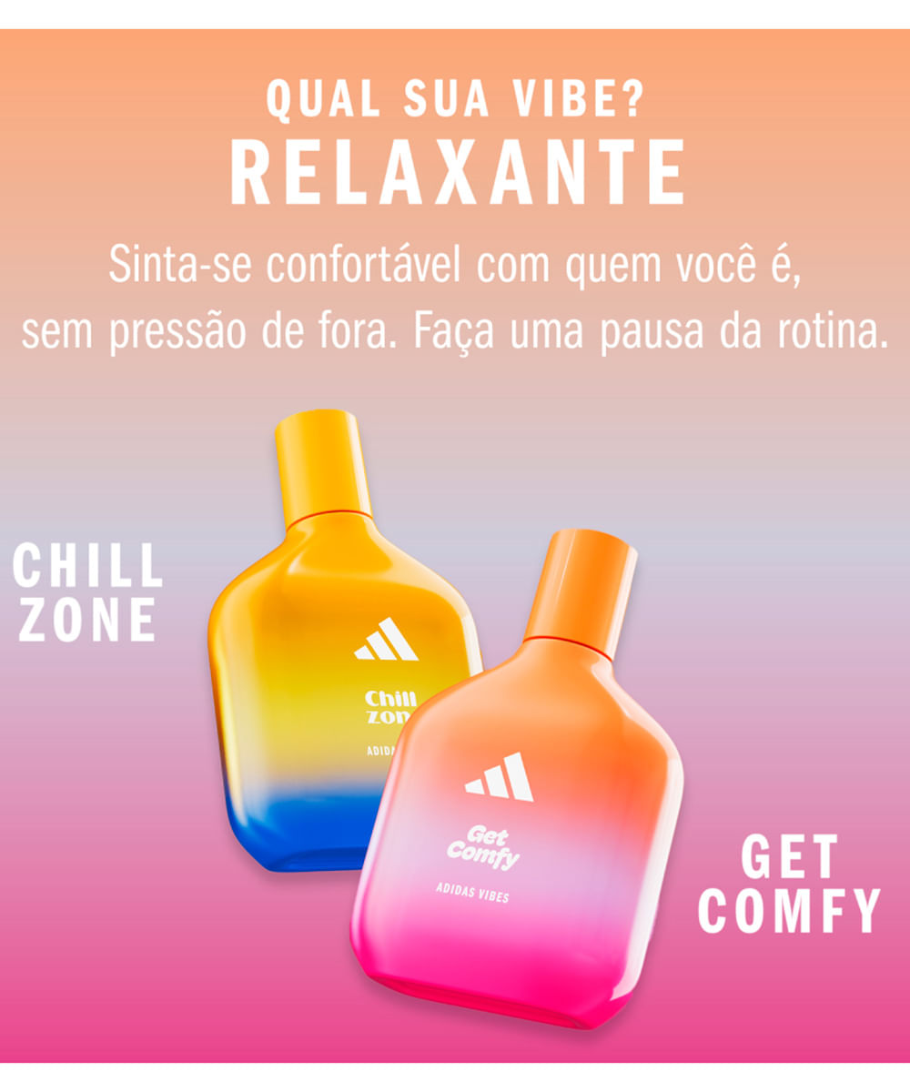 perfume unissex adidas vibes get comfy edp 50ml