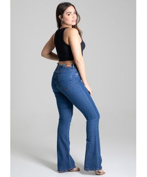 Calça Jeans Sawary Boot Cut Azul