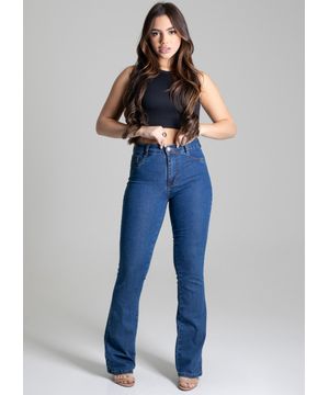 Calça Jeans Sawary Boot Cut Azul