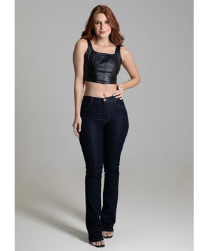 Calça Jeans Sawary Boot Cut Azul