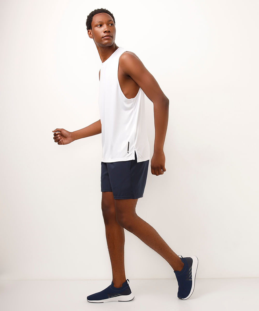 regata machão esportiva ace muscle fit branca