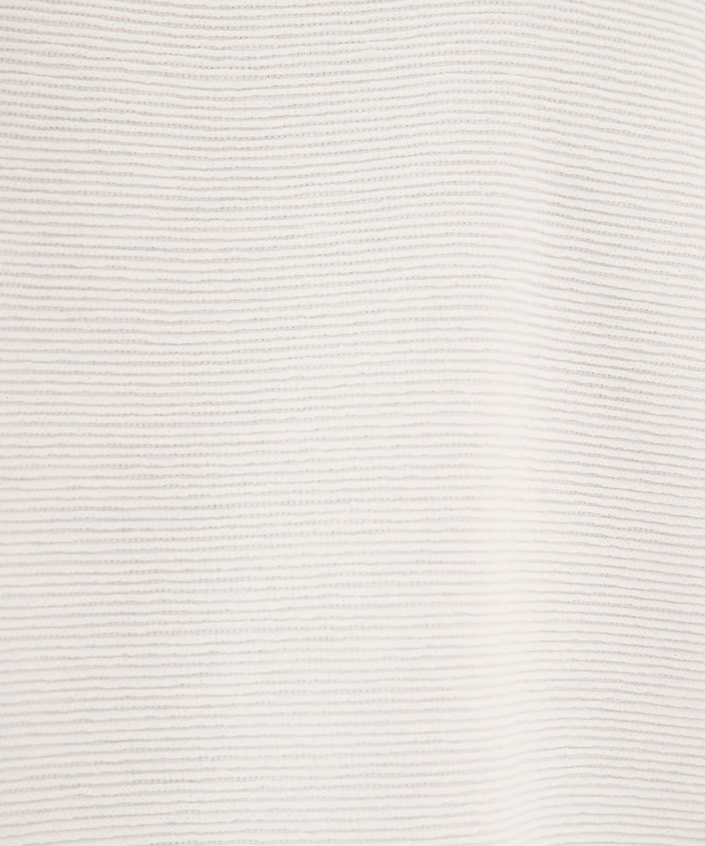 camiseta de algodão texturizada off white