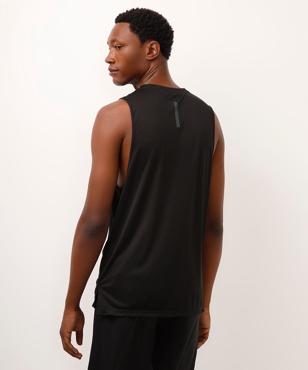 regata esportiva machão muscle fit preta