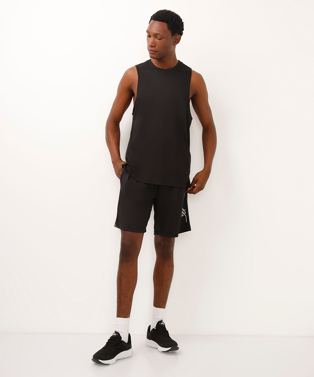 regata esportiva machão muscle fit preta