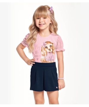 Blusa Infantil Feminina Trick Nick Rosa