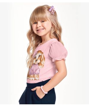 Blusa Infantil Feminina Trick Nick Rosa