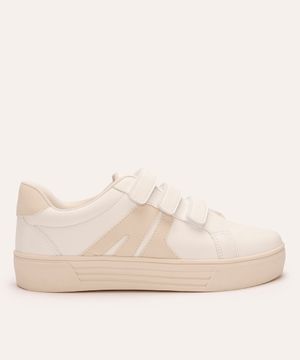 tênis com velcro oneself branco