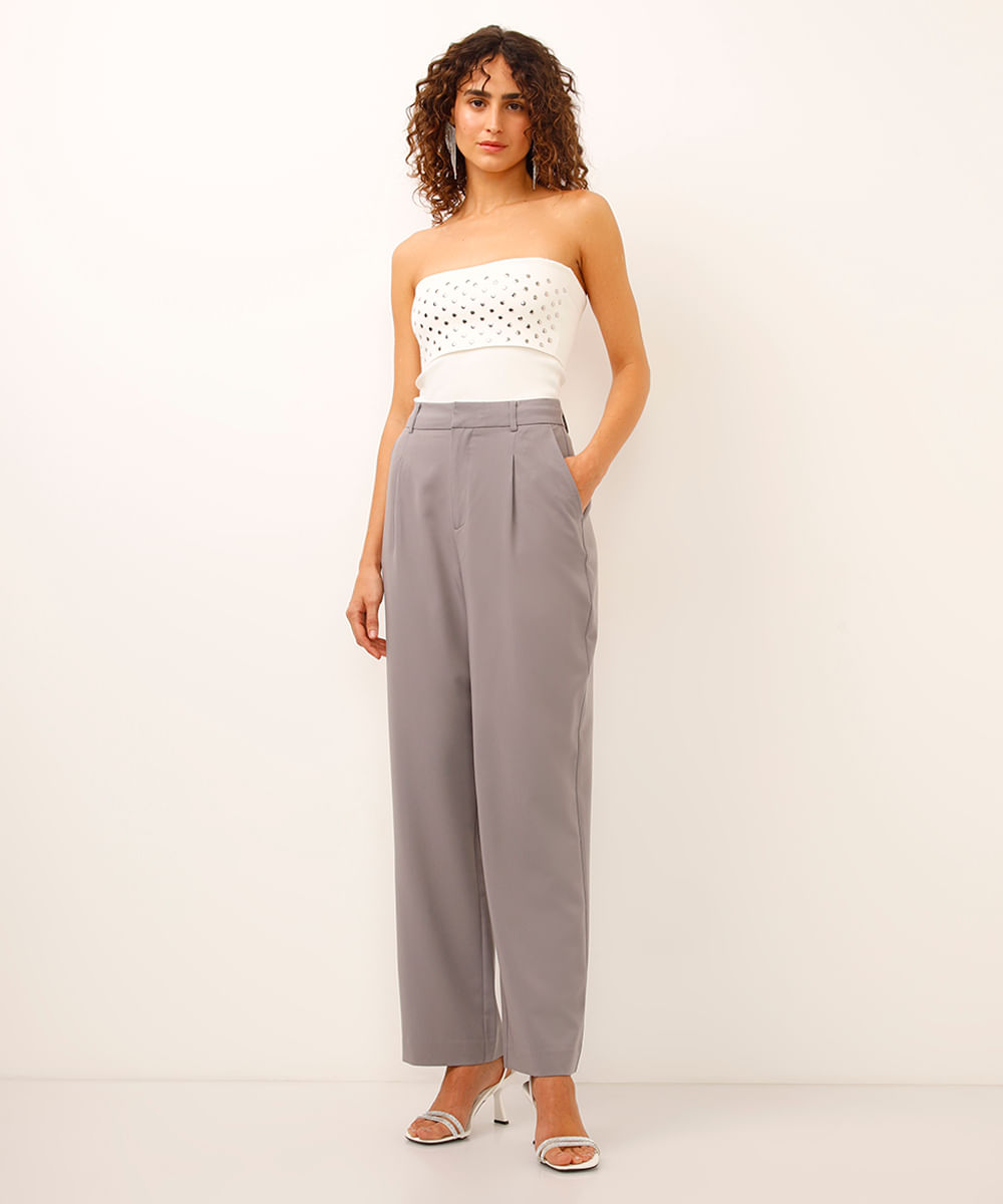 top sem manga com tachas off white