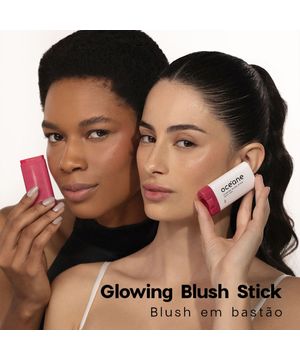 Blush em Bastão Rosa - Glowing Blush Stick Spice Pink Océane Limited 12g