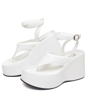 Tamanco Sandália Plataforma Feminino DUBUY 2104FG Branco