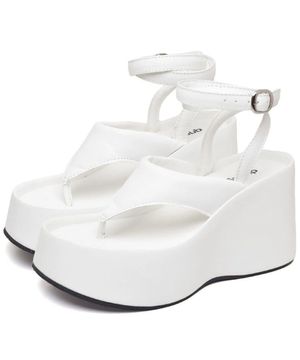 Tamanco Sandália Plataforma Feminino DUBUY 2104FG Branco