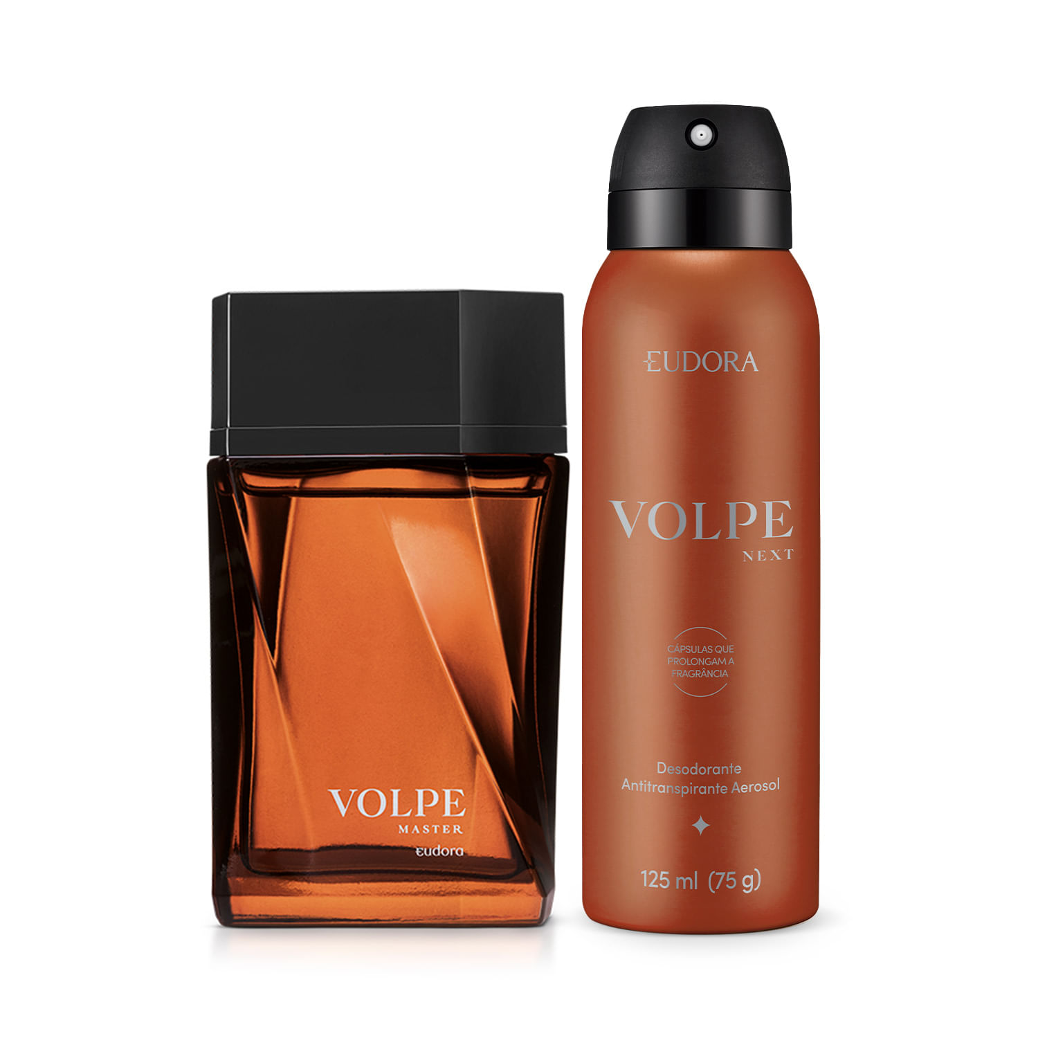 Combo Volpe Master Desodorante Colônia 100ml e Desodorante Antitranspirante Aerosol 125ml e 75g