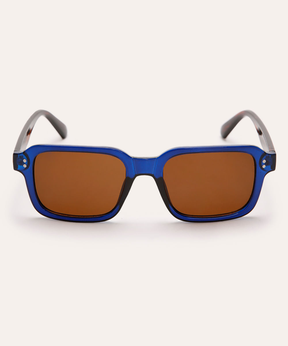 óculos de sol quadrado unissex triton azul