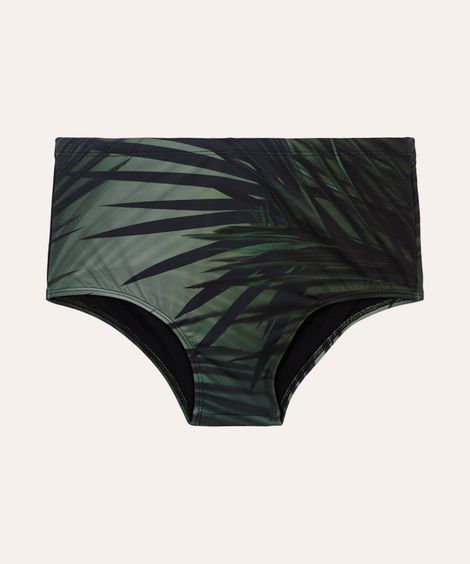 sunga boxer folhagem proteção uv verde