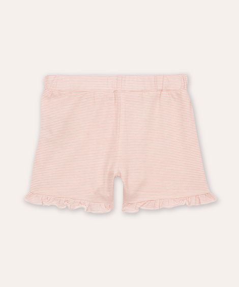 kit de 2 shorts infantils com babado colorido