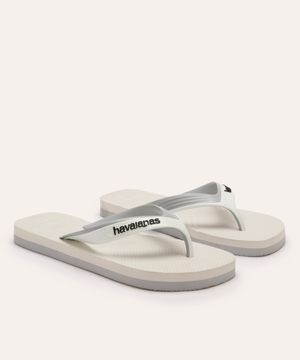 chinelo haivaianas dual bicolor branco