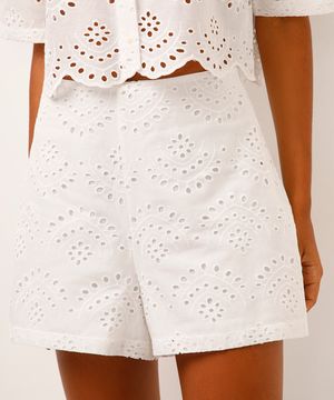 short mom de laise off white